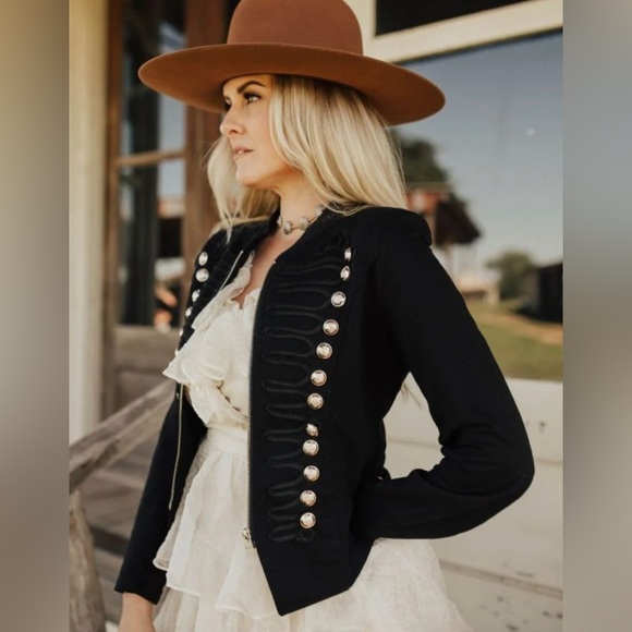 junk gypsy Jackets & Blazers - NWT Rumies x Junk Gypsy Military Jacket Size 4